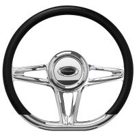 Aluminum D-Shaped Collection 14 in. "Victory" Series Steering Wheel