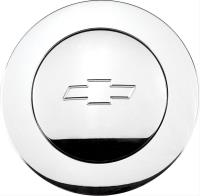 Large Size Billet Horn Button Smoothie, Chevy Bow Tie