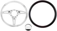 15 1/2 in. Stealth Series Steering Wheel Kit - Black Leather