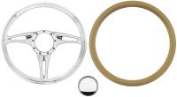 15 1/2 in. Stealth Series Steering Wheel Kit - Tan Leather