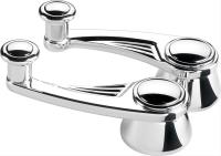 Ball Milled Billet Vent Window Cranks Polished Finish