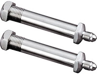 Thru-Frame Fittings - Stainless Steel -3 AN x 1/8" NPT 2-3/8" Long