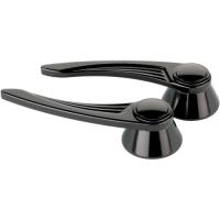 Ball Milled Billet Door Handles Black Anodized Finish