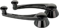 Ball Milled Billet Window Cranks Black Anodized Finish