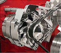 Billet Alum. Alternator Bracket Mid mount for BB-Chevy with long water pump