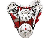 V-Trac V-Belt Belt Kit For SB-Chevy with AC, w/o power steering