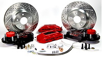 4261291HO 13 in. Track4 Front Brake Kit [Hugger Orange, SDZ, Standard Studs]