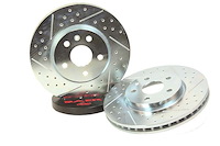 Claw Performance Rotors for 2009-2020 Cadillac CTS and Chevrolet Camaro [Rear, 14.370 in. x 1.100 in., Slotted/Cross-Drilled]