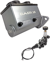 6801238LP ReMaster 2-Bolt Master Cylinder Kit 1 in. Bore, Left Port for GM, Ford [Gray]