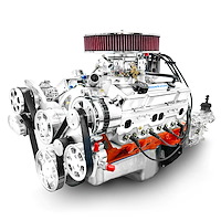 B427KTKX Standard Edition GM Compatible Builder Series, Carb, Polished Pulley Kit