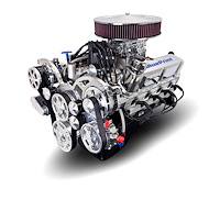 BP3479CTCK Ford Small Block Compatible 347 ci. Crate Engine w/Polished Pulley Kit [Front Sump]