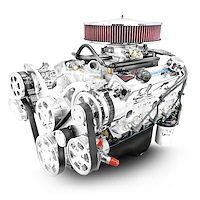 BP38318MPFIK GM Small Block Compatible 383 ci. Multi-Port Fuel Injected Crate Engine w/Polished Pulley Kit