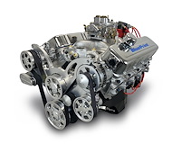 BP454CTCK GM Compatible Big Block Chevy 454 ci. Deluxe Dressed Carbureted Crate Engine w/Polished Pulley Kit  [460 HP]