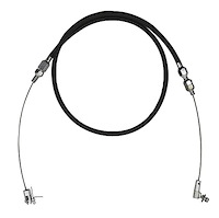 BPP36TCB 36 in. Stainless Braided Throttle Cable Kit, Universal Black