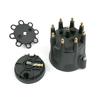 BPP6973BK Pro Billet Ready to Run Distributor Cap & Rotor Kit, Male Cap, Black