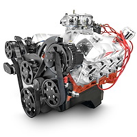 PS5980CTCKB Big Block Chevy 598 ci. ProSeries Deluxe Dressed Carbureted Crate Engine w/Black Pulley Kit [741HP]