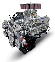 PSF4271CTCK Ford Small Block Compatible 427 ci. Deluxe Dressed Carbureted Crate Engine w/Polished Kit [Front Sump]