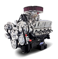 PSF4271RCTCK Ford Small Block Compatible 427 ci. Deluxe Dressed Carbureted Crate Engine w/Polished Kit [Dual/Rear Sump]