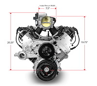 PSLS37650CTF GM LS 376 ci. (6.2L) ProSeries Base Dressed Engine w/LS3 Fabricated Aluminum Intake [525 HP]