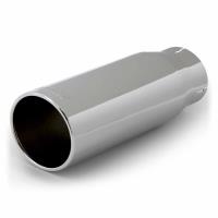 Stainless Steel Exhaust Tip Doublewall Round Straight Cut