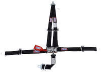 SFI 16.1 CAM-LOCK HARNESS 2 PULL DOWN Lap Belt 2 Shoulder Harness Individual FLOOR Mount 2 SINGLE Sub ALL WRAP ENDS HOT PINK