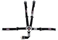 SFI 16.1 CAM-LOCK HARNESS 2 PULL UP Lap Belt 2 Shoulder Harness U ROLL BAR Mount 2 SINGLE Sub ALL WRAP ENDS GRAY