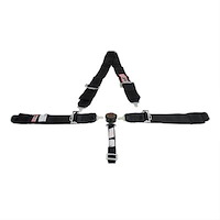 5-Point Cam-Lock Racing Wrap Around Harness w/2 in. Sub. Belt [Black] SFI 16.1