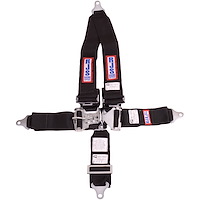 5-Point Latch and Link Racing Harness Black