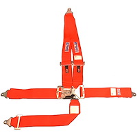 5-Point Latch and Link Racing Harness Red