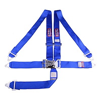 5-Point Latch and Link Racing Harness Blue