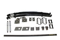 AS-0010CGLR Complete Universal Leaf Spring Rear End Mounting Kit (Heavy Duty Springs, Gas Shocks)