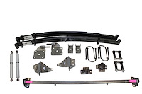 AS-1015CGY Complete Leaf Spring Rear End Mounting Kit for 1954-1955 (1st Series) Chevy and GMC Pickup Truck (Gas Shocks)