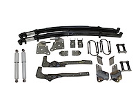 AS-2014CGHD Complete Leaf Spring Rear End Mounting Kit for 1935-early 1936 Ford (Gas Shocks, Heavy Duty Springs)