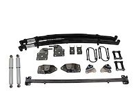AS-4133CGLR Complete Leaf Spring Rear End Mounting Kit for 1933-1934 Dodge (Heavy Duty Springs, Gas Shocks)