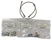 AU-0016MGM Complete 16 in. Braided Brake Line Kit for Metric GM Calipers (Fittings and Lines)