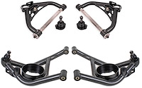 AAK322H Front Upper & Lower A-Arms for 1970-1981 GM F-Body, 1975-1979 GM X-Body [Black Hammertone]