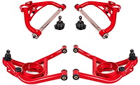 AAK322R Front Upper & Lower A-Arms for 1970-1981 GM F-Body, 1975-1979 GM X-Body [Red Powder Coat]