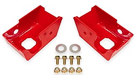 SG1860R Rear Shock Mount Skid Plates Fits Select Ford Bronco [Red Powder Coat]