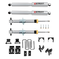 Lowering Kit w/ Street Performance Struts and Shocks for Fits Select Ford F-150 4WD Trucks [-1 in. to -3.5 in. Front / -5.5 in.