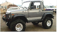 Pocket Style Fender Flares 1986-95 Suzuki Samurai