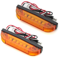 2-Wire LED Marker Light Kit For Flat Style Flares