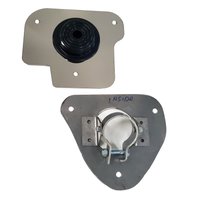 Steering Column Firewall Boot Kit for 1967-1976 Chrysler A-Body Cars [Polished Stainless Bezel]