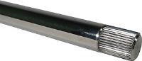 3/4-36 X 4in Long Polished Stainless Splined Shaft