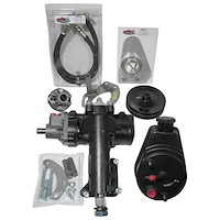 Complete Power Steering Conversion Kit 1955-57 Chevy with Small Block & Short Water Pump