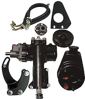 Complete Power Steering Conversion Kit 1955-57 Chevy with Small Block & Short Water Pump