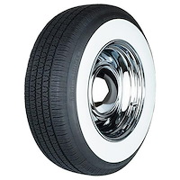 155132KON WhitePaw Classic Narrow Radial Tire 225/75R15  [Whitewall]