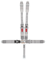 11006DB Latch and Link Harness [5-Point, 3 in Belts, 50 in Length, Pull-Down, Bolt-In, SFI 16.1, Gray]