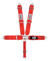 11042B Latch and Link Harness [5-Point, 3 in Belts, 50 in Length, Pull-Down, Black Hardware, Clip-In, Sub-Belt Bolt-In]