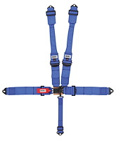 11043PRB-Q Racing Harness [5-Point, 3 in., Latch and Link, Pull-Down, Blue, Clip-In]