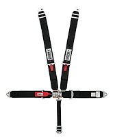 11044A-Q Racing Harness [5-Point, 3 in., Latch and Link, Pull-Up, Black, Clip-In]
